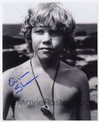 2d1017 ERIC SHEA signed 8x10 REPRO still '90s great portrait of the child actor by the beach!