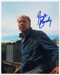 2d0758 GEORGE KENNEDY signed color 8x10 REPRO still '90s great close up from Cool Hand Luke!