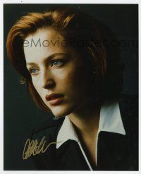 2d0759 GILLIAN ANDERSON signed color 8x10 REPRO still '90s as Agent Scully from TV's The X-Files!