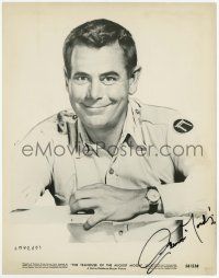2d0495 GLENN FORD signed 8x10.25 still '56 great smiling portrait from Teahouse of the August Moon!