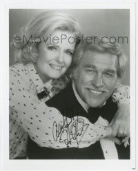 2d1038 HOWARD KEEL signed 8x10 REPRO still '80s with Donna Reed when they were in TV's Dallas!