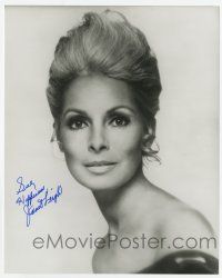 2d1051 JANET LEIGH signed 8x10 REPRO still '90s close head & shoulders portrait with wild hairstyle!