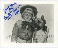 2d1055 JERRY MAREN signed 8x10 REPRO still '90s smiling portrait as Buster Brown & Tige the dog!