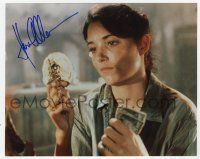 2d0807 KAREN ALLEN signed color 8x10 REPRO still '90s great close up from Raiders of the Lost Ark!