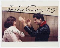 2d0808 KAREN LYNN GORNEY signed color 8x10 REPRO still '80s w/John Travolta in Saturday Night Fever!