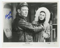 2d1071 KENNETH TOBEY signed 8x10 REPRO still '90s in a great scene from The Thing From Another World