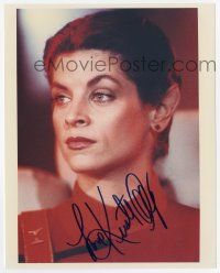 2d0823 KIRSTIE ALLEY signed color 8x10 REPRO still '90s c/u in costume as Saavik from Star Trek II!