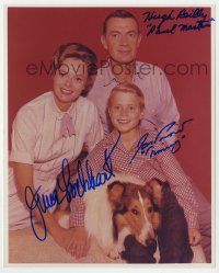 2d0826 LASSIE signed color 8x10 REPRO still '96 by Hugh Reilly, June Lockhart, AND Jon Provost!