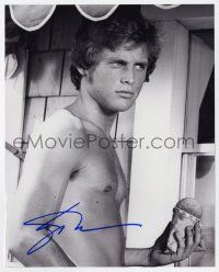 2d1080 LEIGH MCCLOSKEY signed 8x10 REPRO still '90s barechested close up holding snow cone!