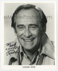 2d1091 LOUIS NYE signed 8x10 REPRO still '80s head & shoulders smiling portrait of the comedian!