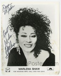 2d1095 MARLENA SHAW signed 8x10 publicity still '80s great portrait of the African American singer!