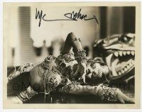 2d0530 MARLENE DIETRICH signed 8x10.25 still '44 sexiest close up in skimpy costume in Kismet!