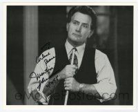 2d1099 MARTIN SHEEN signed 8x10 REPRO still '98 great close up of the actor holding pool cue!