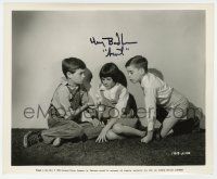 2d0534 MARY BADHAM signed 8.25x10 still '63 candid with her co-stars from To Kill a Mockingbird!