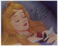 2d0842 MARY COSTA signed color 8x10 REPRO still '96 close up cartoon image of Sleeping Beauty!