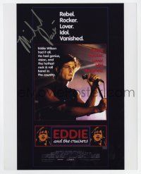 2d0849 MICHAEL PARE signed color 8x10 REPRO still '80s Aust daybill image for Eddie and the Cruisers