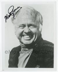 2d1104 MICKEY ROONEY signed 8x10 REPRO still '90s great smiling portrait of the Hollywood legend!