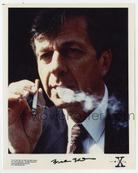2d0856 MIKE FIELDS signed color 8x10 REPRO still '90s cigarette smoking alien in TV's The X-Files!