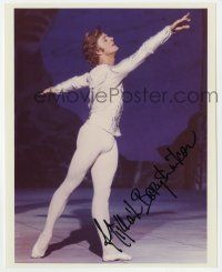 2d0857 MIKHAIL BARYSHNIKOV signed color 8x10 REPRO still '80s great image of the Russian dancer!