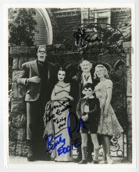 2d1107 MUNSTERS signed 8x10 REPRO still '00s by Al Lewis, Yvonne De Carlo, AND Butch Patrick!