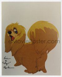 2d0871 PEGGY LEE signed color 8x10 REPRO still '90s the voice of Peg in Disney's Lady & The Tramp!