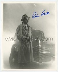 2d1114 PETER FALK signed 8x10 REPRO still '90s in trench coat from Murder By Death