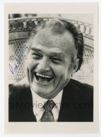 2d0660 RED SKELTON signed 5x7 REPRO still '80s great laughing close up of the legendary comedian!