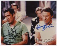 2d0879 RESERVOIR DOGS signed color 8x10 REPRO still '92 by BOTH Harvey Keitel AND Michael Madsen!