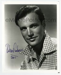 2d1127 RICHARD ANDERSON signed 8x10 REPRO still '01 young head and shoulders portrait of the star!