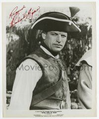 2d0557 RICHARD EGAN signed 8x10 still '55 great close up in costume from Seven Cities of Gold!
