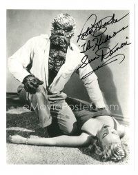 2d1130 ROBERT CLARKE signed 8x10 REPRO still '90s in monster makeup grabbing at Patricia Manning!