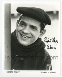 2d1131 ROBERT CLARY signed 8x10 REPRO still '90s great c/u as Cpl. Louis LeBeau in Hogan's Heroes!