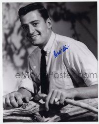 2d1133 ROBERT DIX signed 8x10 REPRO still '90s great smiling close up holding a piece of wood!