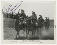 2d0560 ROD CAMERON signed 8x10 still '51 on horseback leading other men in Oh! Susanna!