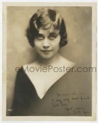 2d0563 RUTH AGEE signed deluxe 8x10 still '20s beautiful head & shoulders portrait by Apeda!