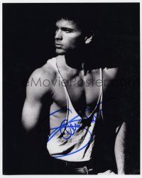 2d1141 SAM HARRIS signed 8x10 REPRO still '90s the 1st Star Search winner showing his physique!