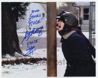 2d0902 SCOTT SCHWARTZ signed color 8x10 REPRO still '90s classic tongue scene from A Christmas Story