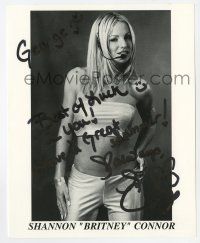 2d1142 SHANNON CONNOR signed 8x10 REPRO still '02 the sexy Britney Spears impersonator!