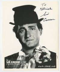 2d1148 SID CAESAR signed 8x10 publicity still '00s the comedian advertising a collection of his acts