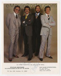 2d0908 STATLER BROTHERS signed color 8x10 publicity still '80s by ALL FOUR country gospel singers!
