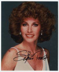 2d0909 STEFANIE POWERS signed color 8x10 REPRO still '90s smiling portrait of the Hart To Hart star!