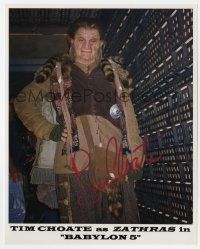 2d0922 TIM CHOATE signed color 8x10 REPRO still '90s great c/u as Zathras from TV's Babylon 5!