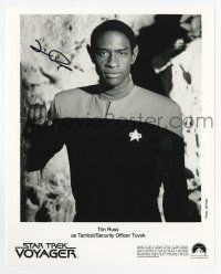 2d1158 TIM RUSS signed 8x10 REPRO still '90s as Vulcan Security Officer Tuvok in Star Trek Voyager!