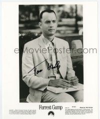 2d0570 TOM HANKS signed 8x10 still '94 in the classic scene with box of chocolates from Forrest Gump