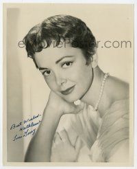 2d0573 TONI GERRY signed 8x10 still '50s head & shoulders smiling portrait wearing pearls!