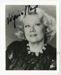 2d0664 VIRGINIA MAYO signed 4x5 publicity still '90s head & shoulders portrait in sequined blouse!