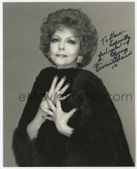2d1166 VIVIAN BLAINE signed 8x10 REPRO still '80s glamorous portrait in fur later in her career!