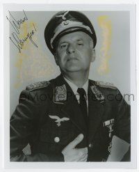 2d1170 WERNER KLEMPERER signed 8x10 REPRO still 90s best portrait as Colonel Klink in Hogan's Heroes