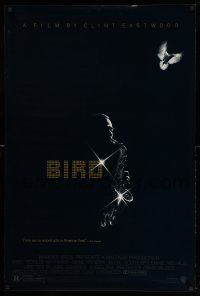 2d0611 BIRD signed 1sh '88 by Forest Whitaker, Eastwood directed bio of jazz legend Charlie Parker!
