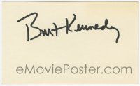 2d0409 BURT KENNEDY signed 3x5 index card '80s it can be framed with a vintage or repro still!